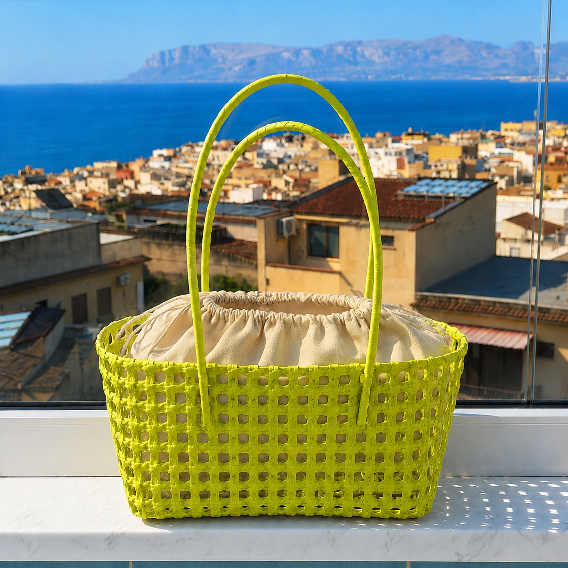 Lime Green Mercatino Bag