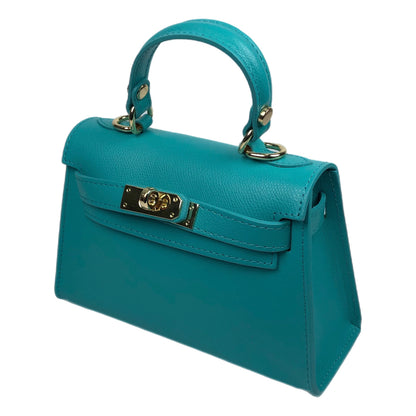 Sophie Turquoise Leather Handbag