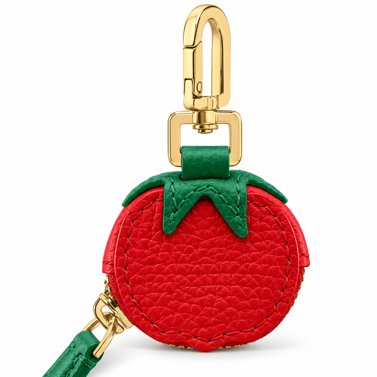 Tomato Bag Charm Coin Purse studio photo