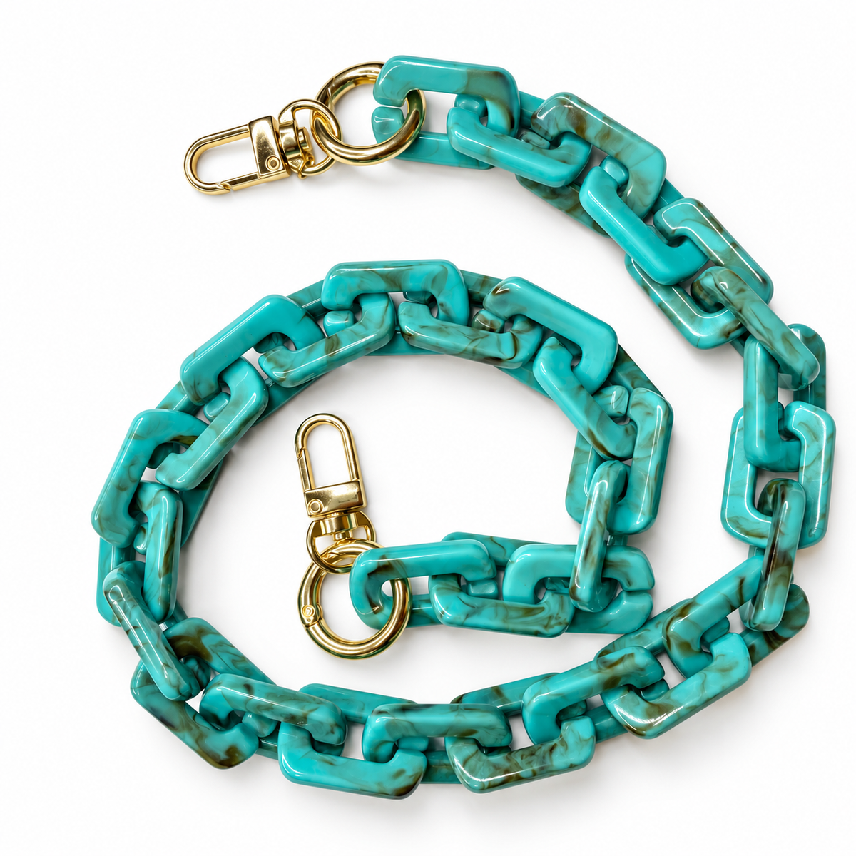 Convertible Ashley Acrylic Turquoise Strap - Oriana LaMarca Designs
