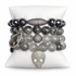 Haunting Halloween Skull Armparty on white studio background