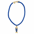 Blue Silk Cord with Pesce Spada Pendant studio photo