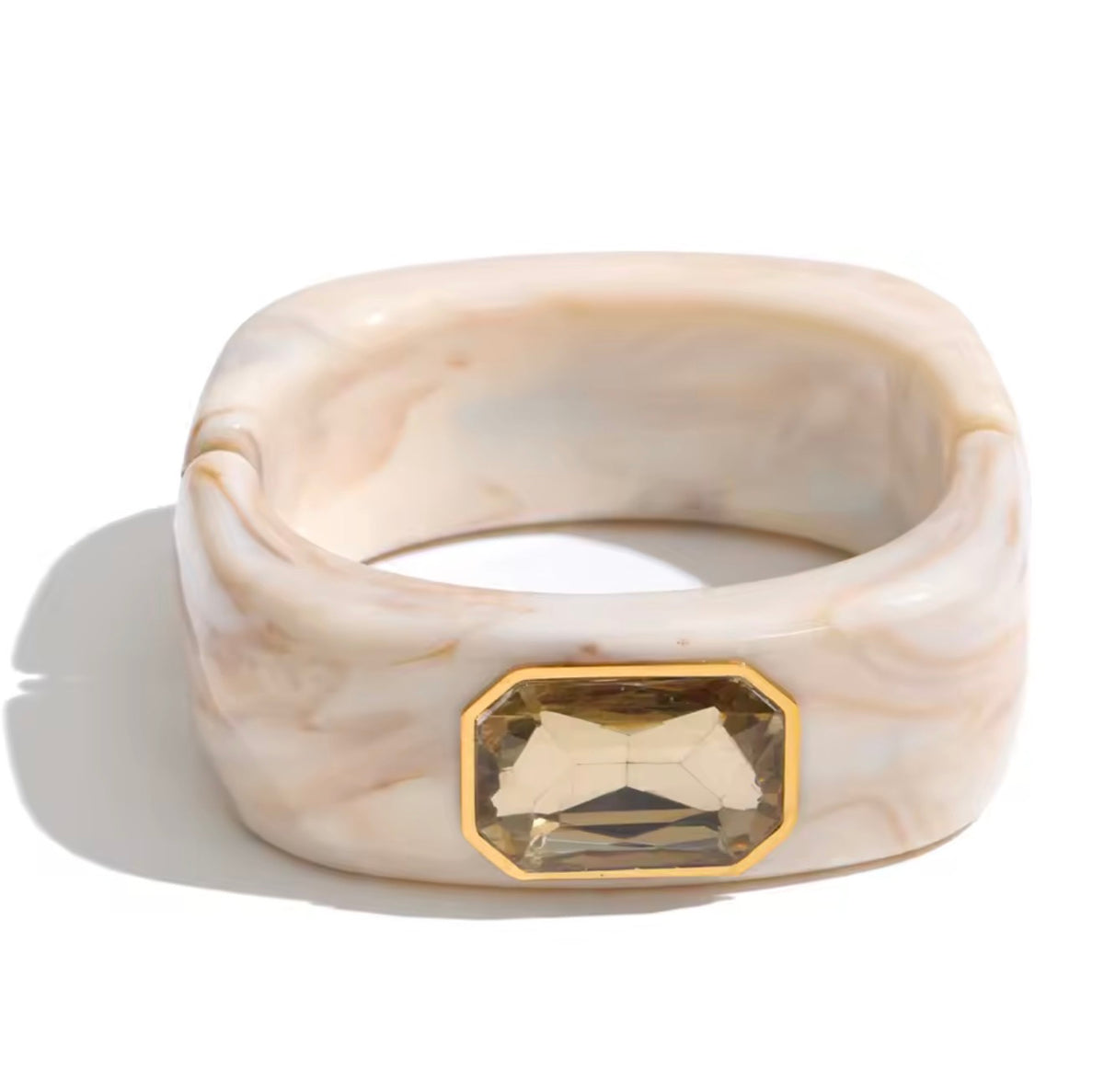 Isabella  Champagne Acrylic Bangle