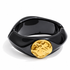 Giada Black Hinged Bangle on a clean studio background