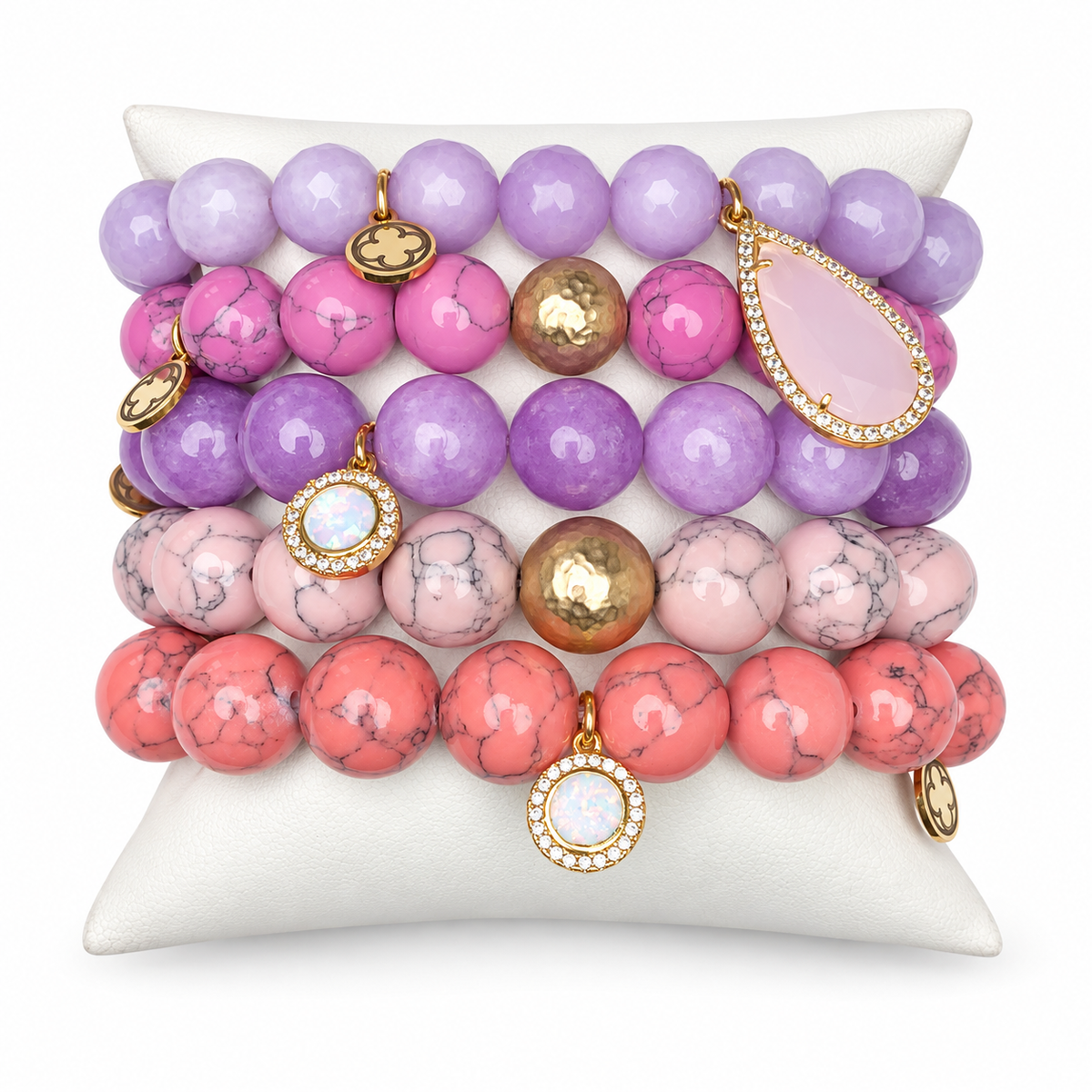 Purple Passion Armparty on white studio background