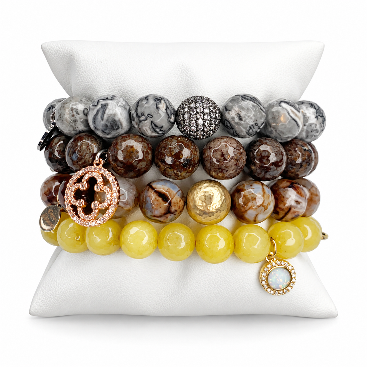 Amberglow Armparty on white studio background