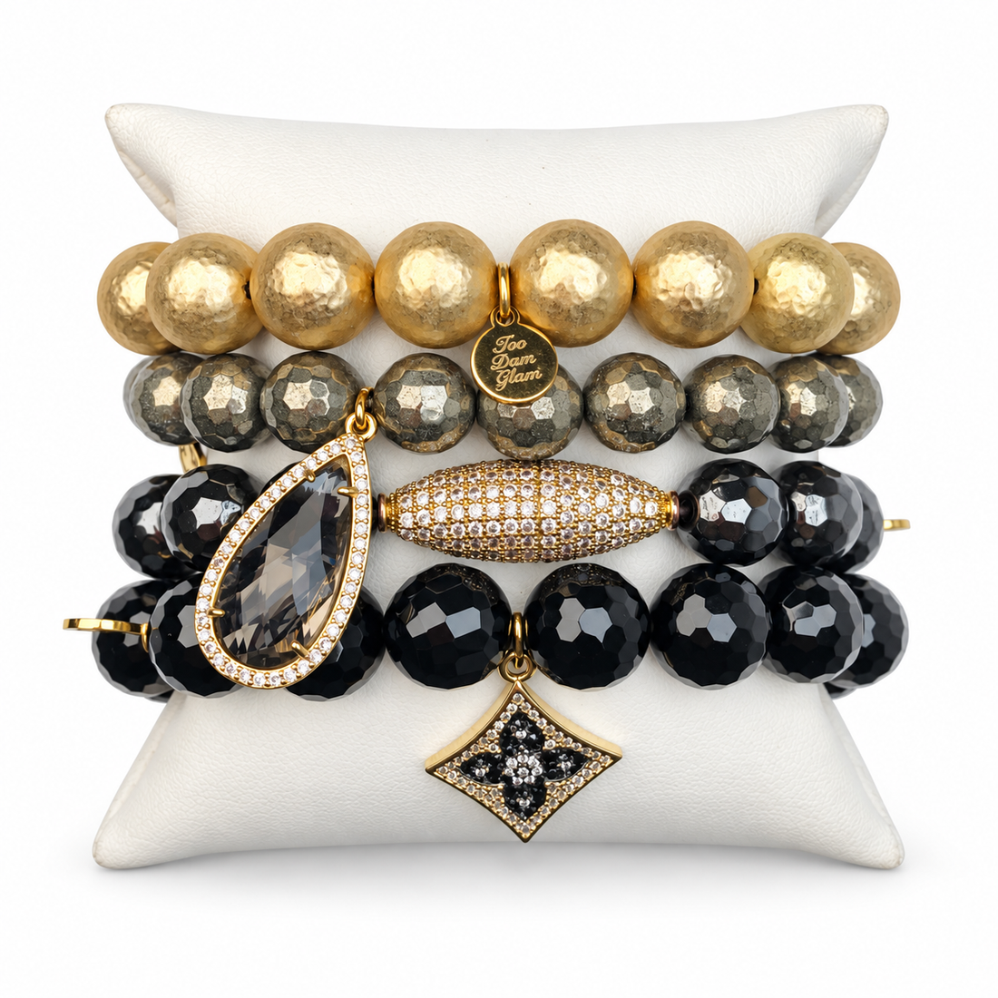 Too Dam Glam Armparty on white studio background