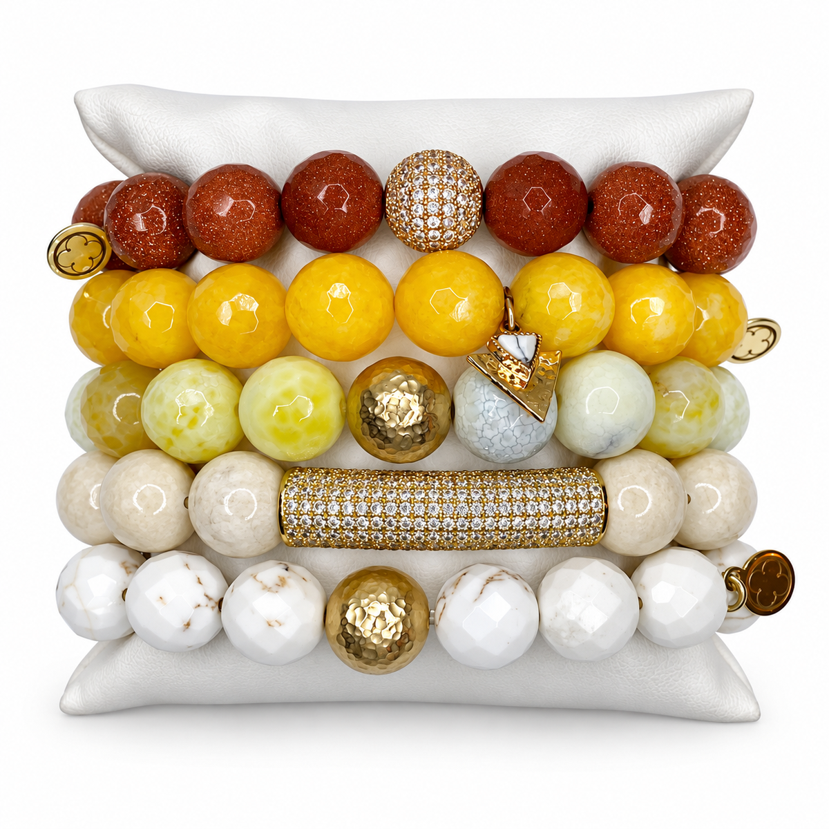 Mediterranean Armparty on white studio background