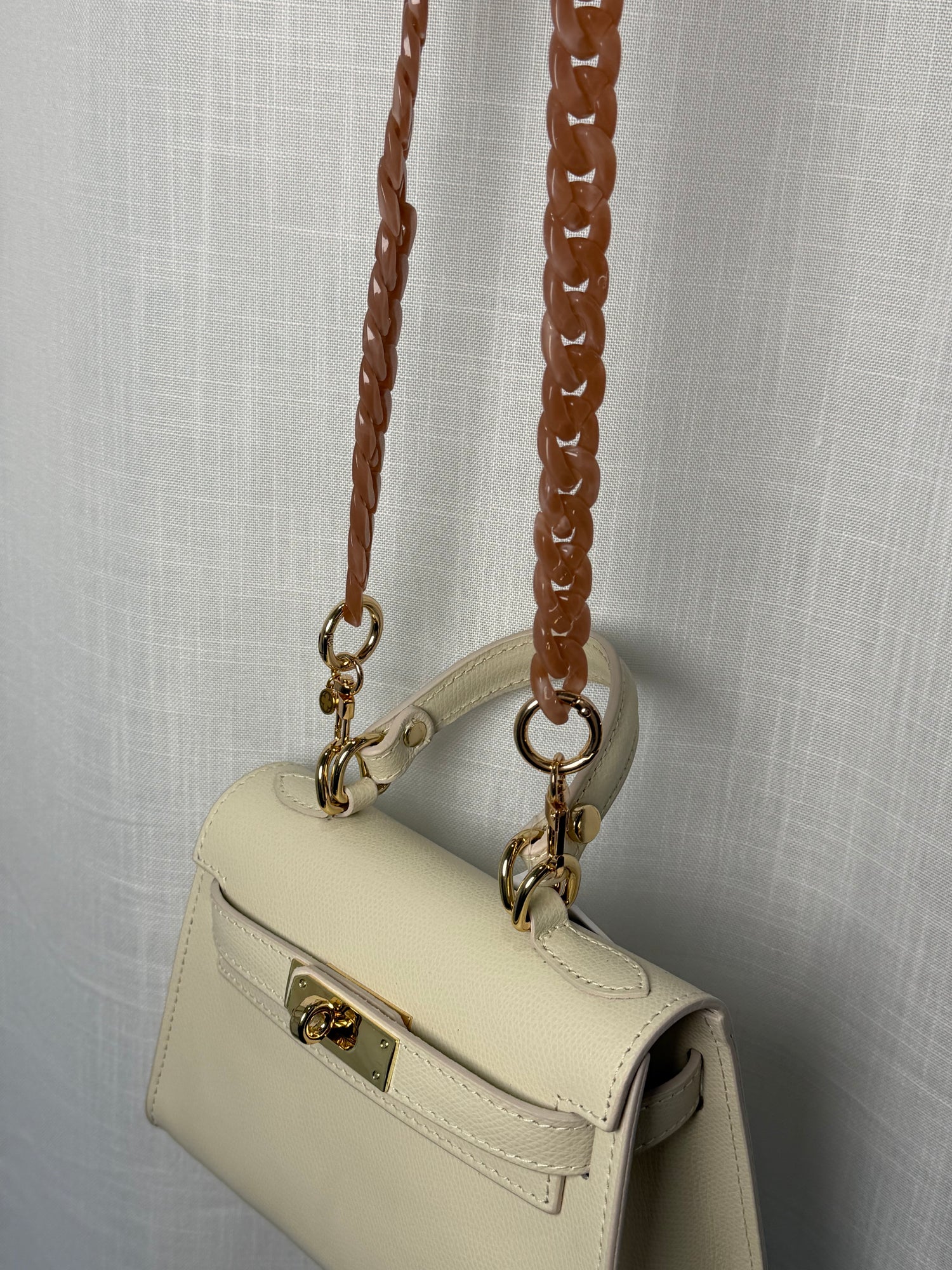 Aiden Convertible Acrylic Dusty Rose Strap