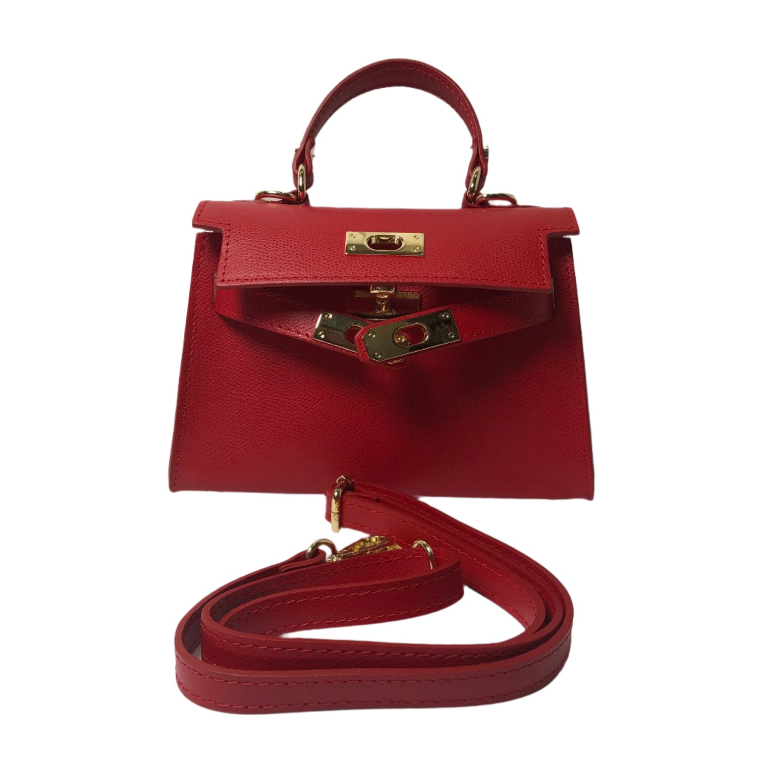 Sophie Red Leather Handbag