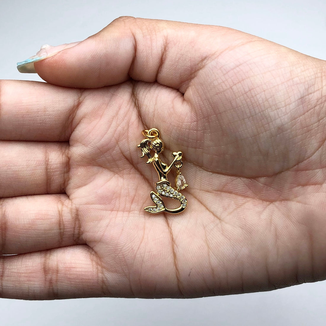 Pavé Mermaid Pendant