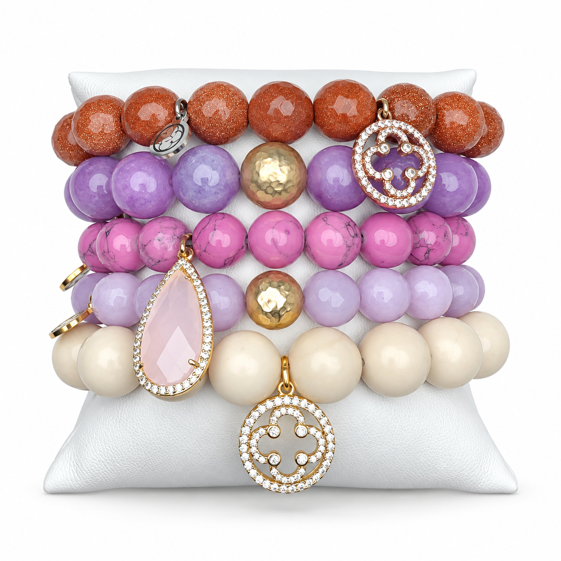 Purple Rain Armparty on white studio background