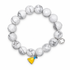 White Howlite with Snow White Pendant on white studio background