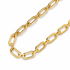 Hex Paperclip Gold Filled Chain Necklace studio photo