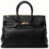 Monica Black Leather Handbag - Oriana LaMarca Designs