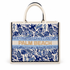Bianca Blue Floral Customizable Beaded Tote