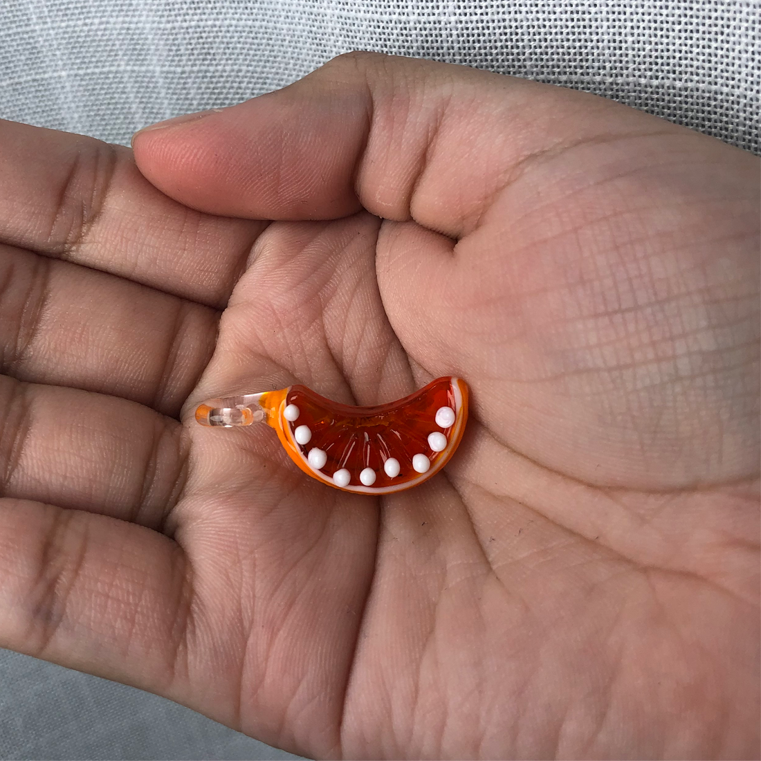 Orange Murano Glass Pendant