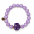 Lavender Jade with Amethyst Nugget Rock Candy on white studio background