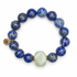 Lapis with Aquamarine Nugget Rock Candy on white studio background