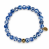 Mens Tibetan Blue Eye with Gold Accent on white studio background