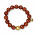 Goldstone with Hammered Gold Accent on white studio background