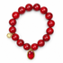 Red Howlite with Ruby Hidden Gem on white studio background