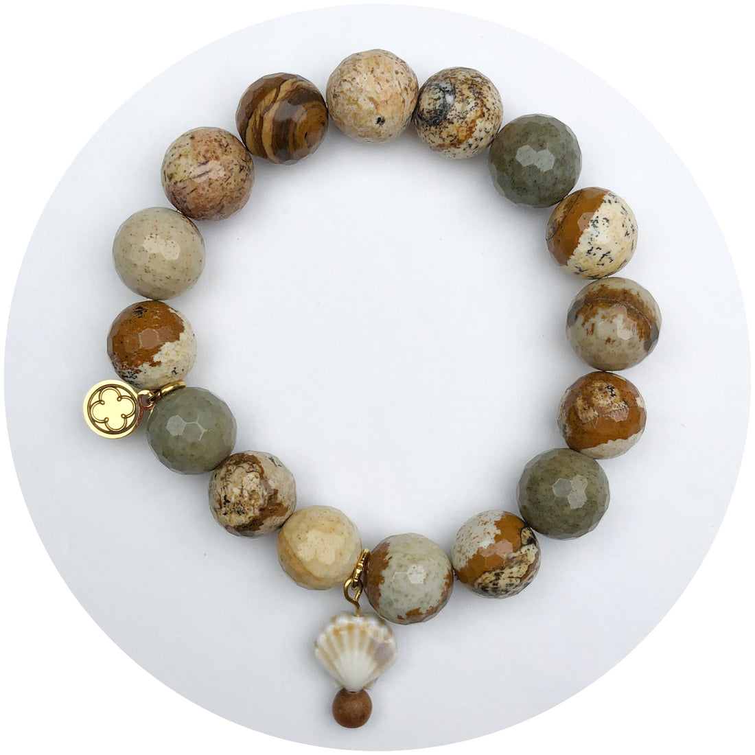 Dessert Stone with Shell Pendant