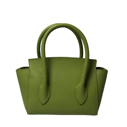 Martina Apple Green Leather Handbag