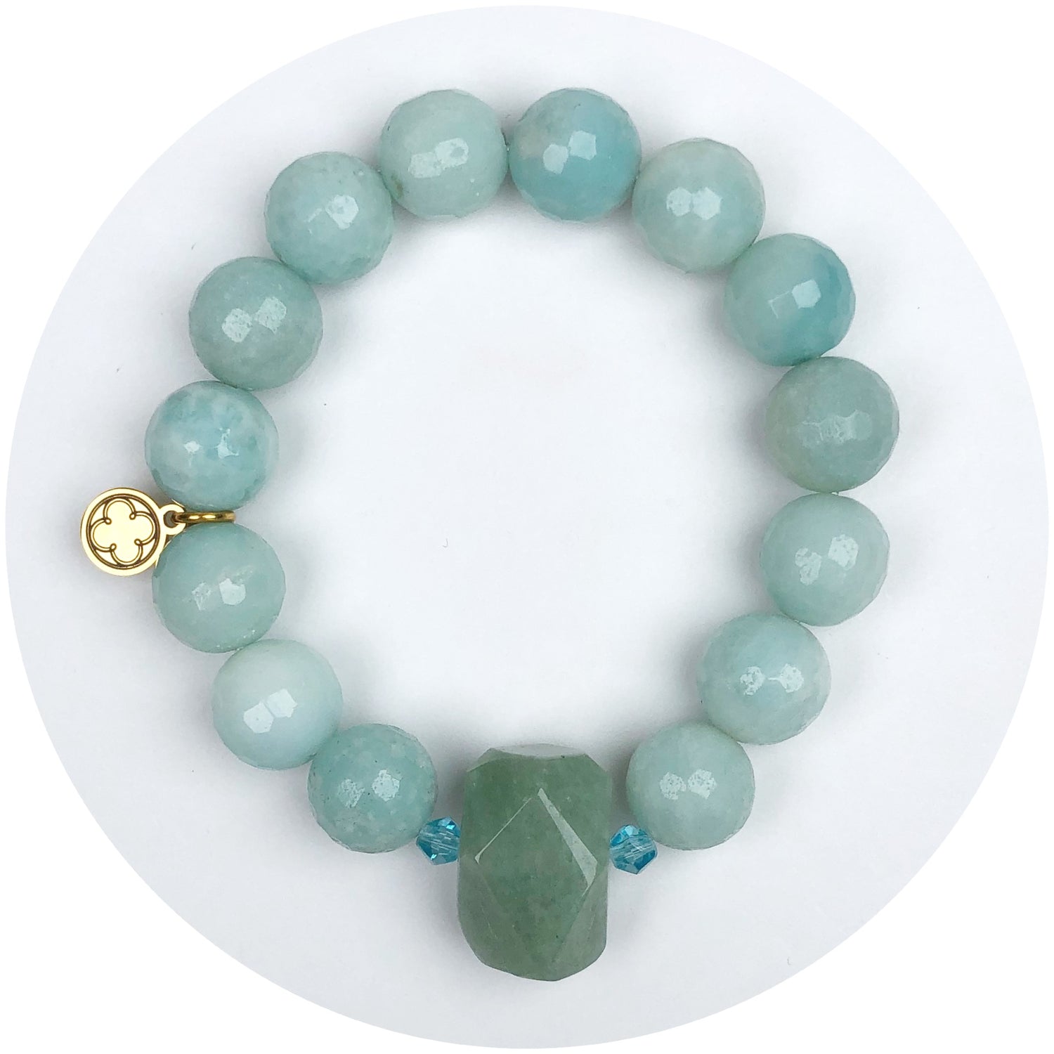 Icy Frosted Jade with Mint Nugget
