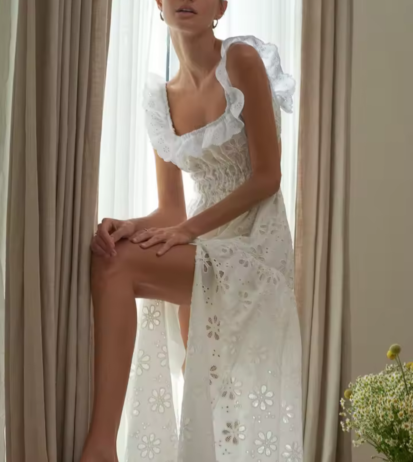 Fiore Eyelet Maxi Dress