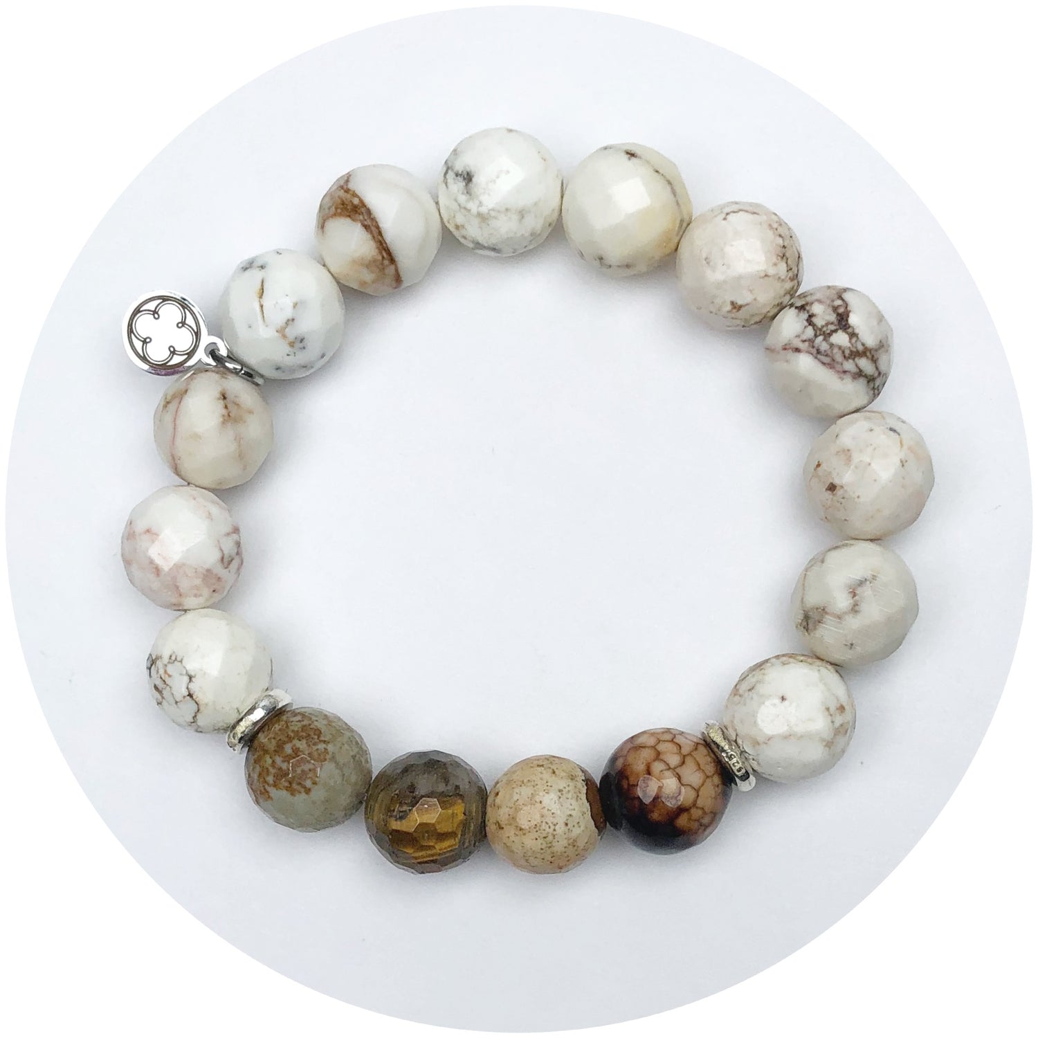 Fossil Agate with Mixed Oak Chestnut