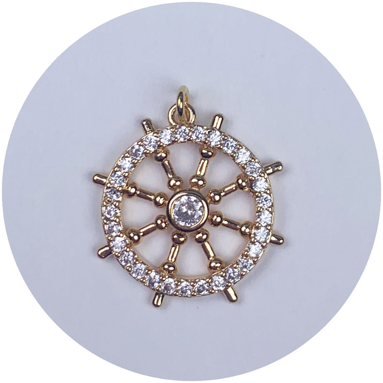 Nautical Wheel Pendant