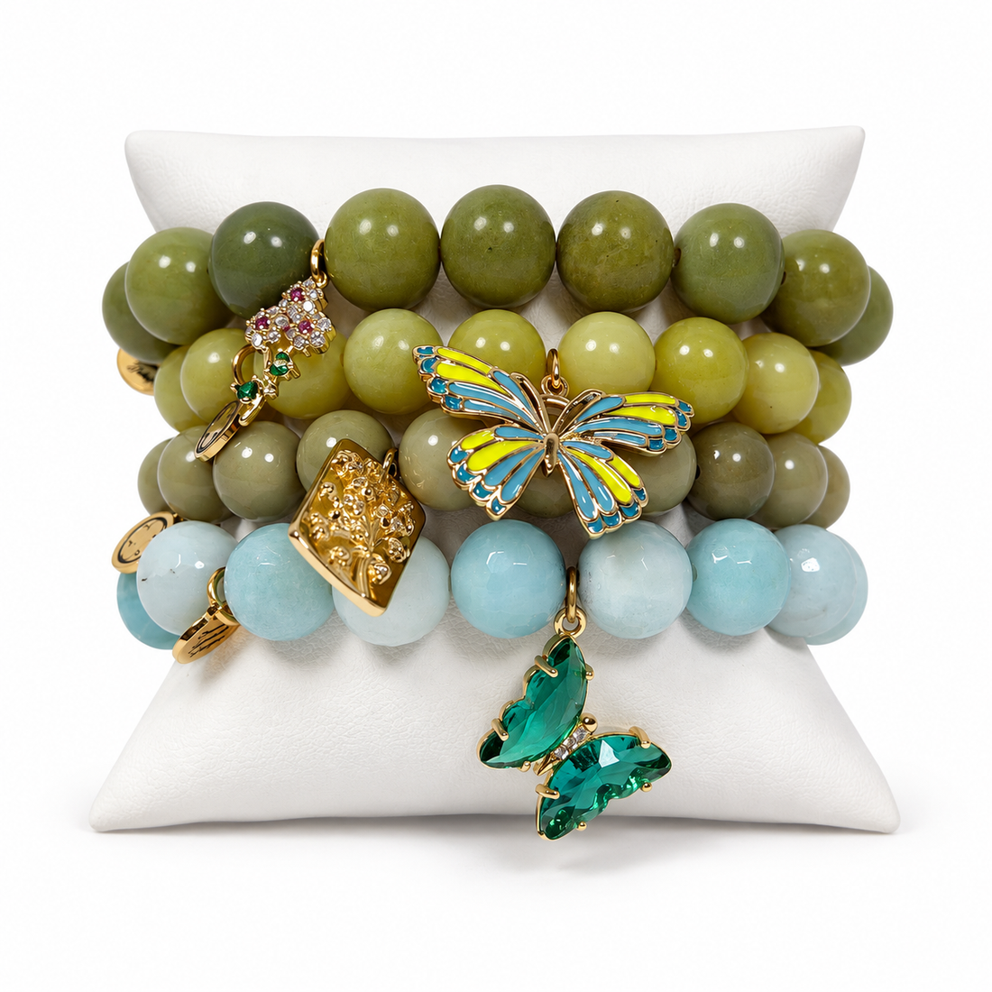 Season of Cultivation Armparty on white studio background