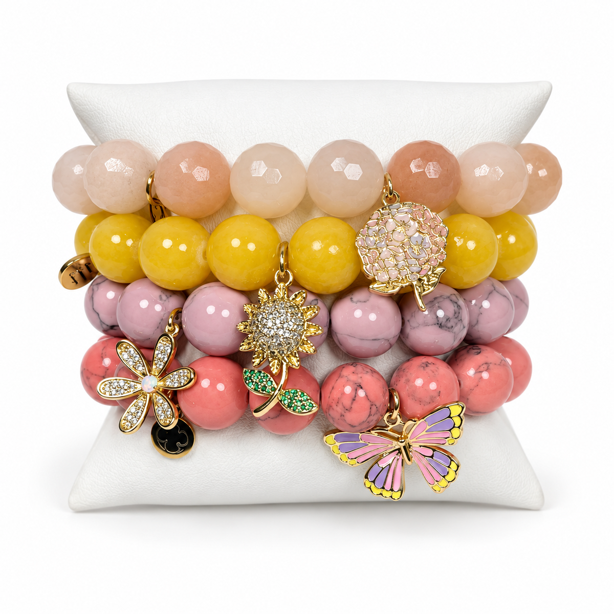 Blushing Rose Armparty on white studio background