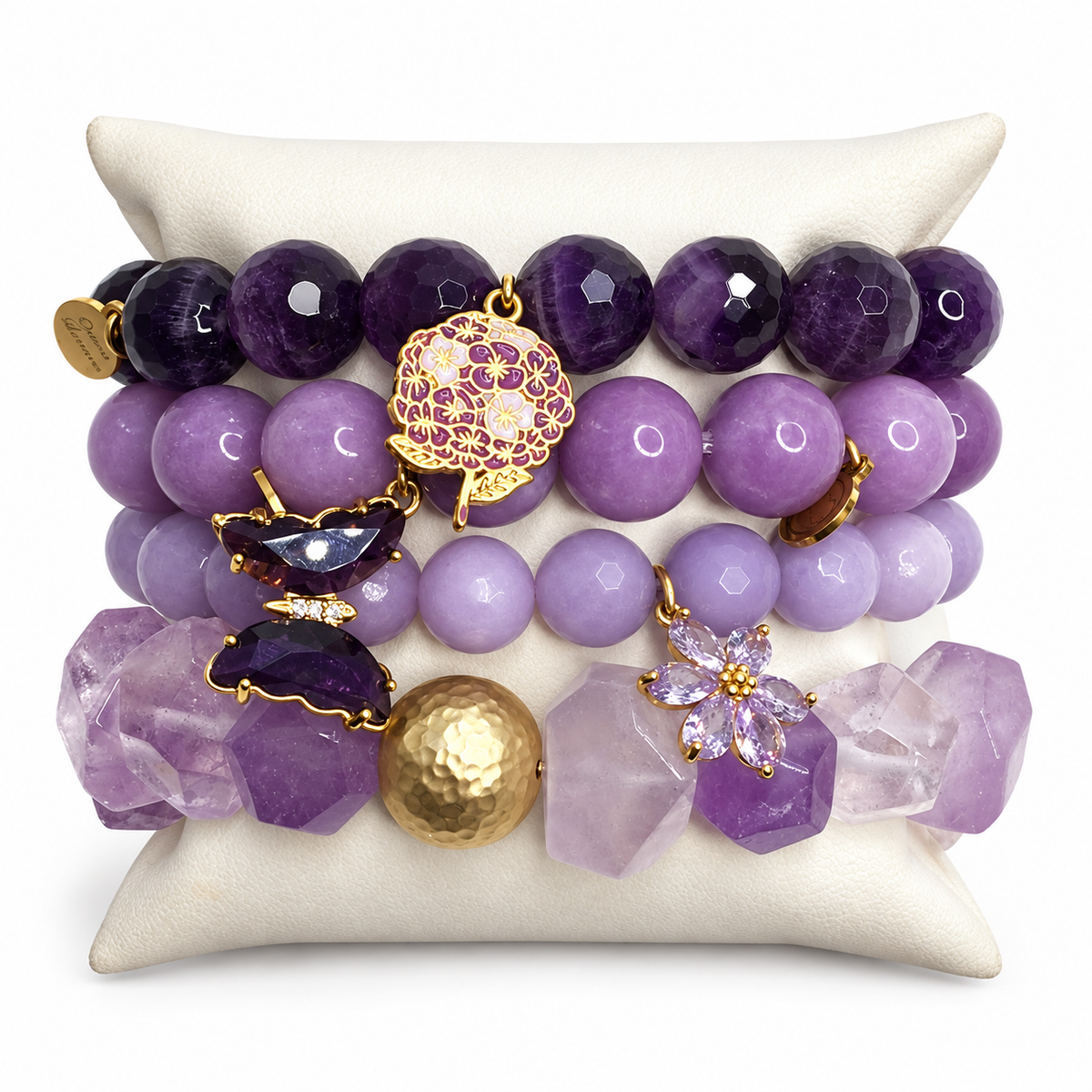 Summer Lilac Armparty on white studio background