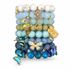 Blue Skies Armparty on white studio background