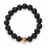 Black Lava with Hammered Gold Accent on a white background