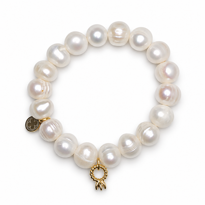 Freshwater Pearls with Diamond Ring Pendant - Oriana LaMarca Designs