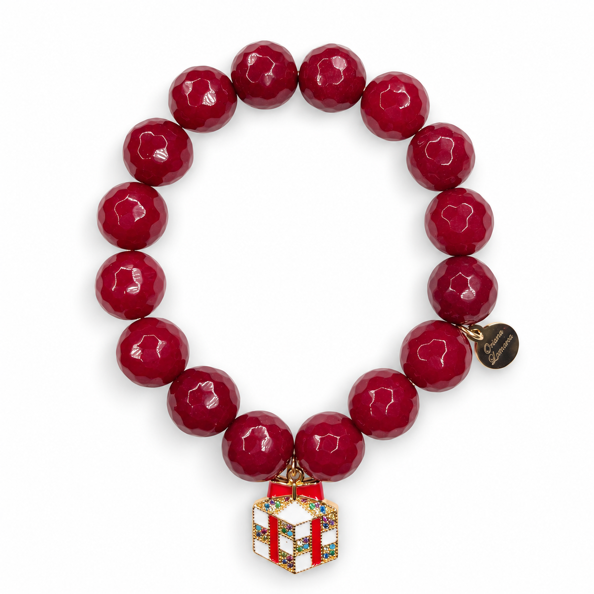Nice List Marsala Jade with Gift Box Pendant - Oriana LaMarca Designs