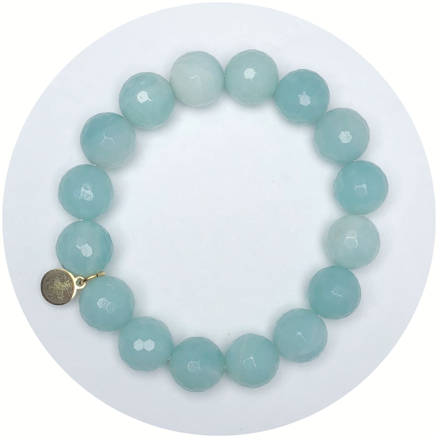 Amazonite Light Beaded Bracelet