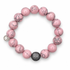 Light Pink Howlite with Micro Pavé Gunmetal - Oriana LaMarca Designs
