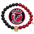Mens Atlanta Falcons with Gold Pavé Helmet with preserved team logo on transparent background