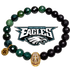 Mens Philadelphia Eagles with Gold Pavé Helmet with preserved team logo on transparent background