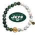 Mens New York Jets with Gold Pavé Helmet with preserved team logo on transparent background