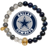Mens Dallas Cowboys with Gold Pavé Helmet with preserved team logo on transparent background