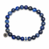 Mens Lapis with Greek Flag Accent on white studio background