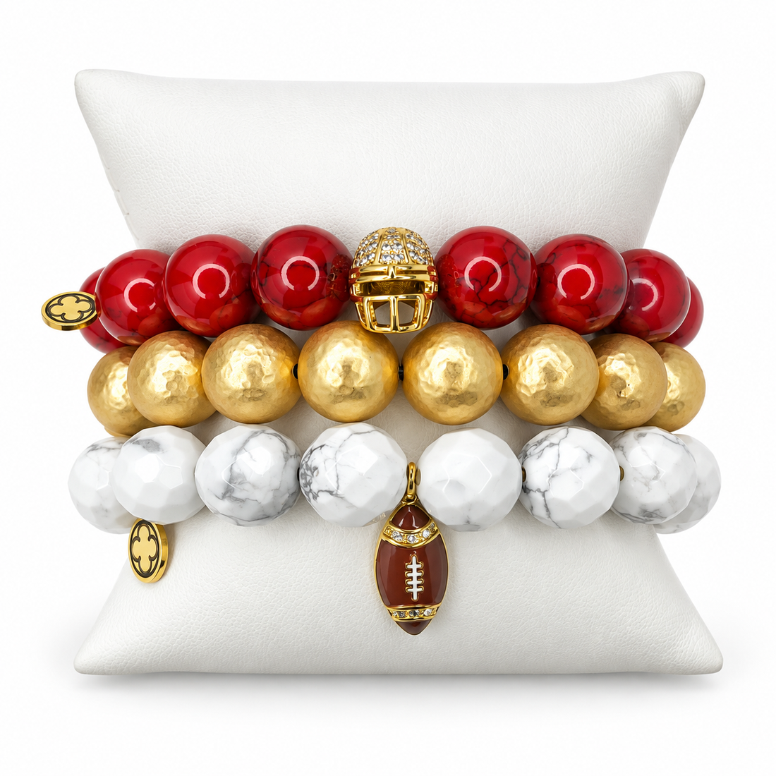 San Francisco 49ers Armparty on white studio background