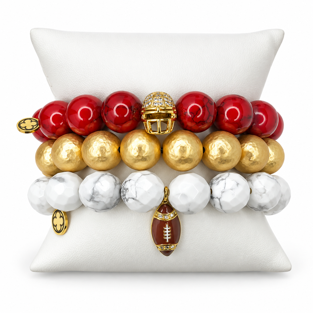 San Francisco 49ers Armparty on white studio background