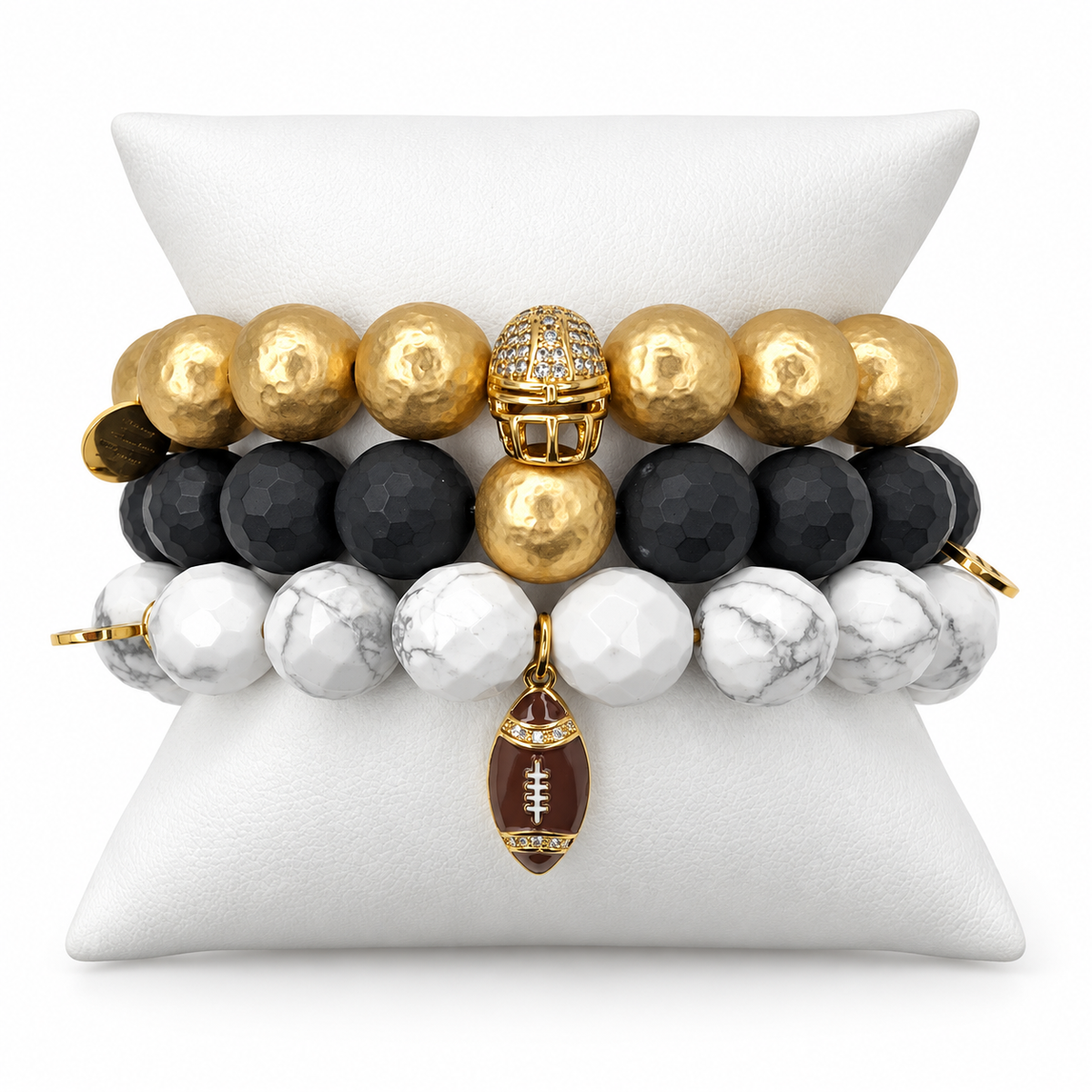 Pittsburgh Steelers Armparty on white studio background