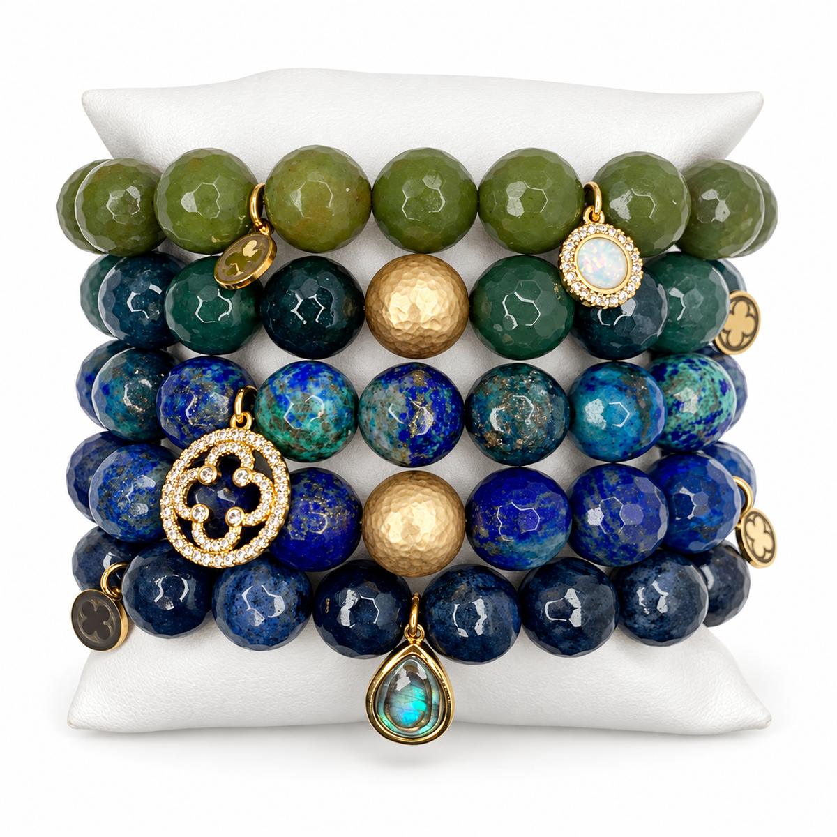 Evening Blue Armparty on white studio background